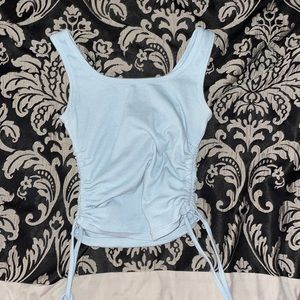Light blue adjustable tank top